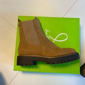 Sam Edelman size 8.5 laguna chelsea boot, suede brown camel